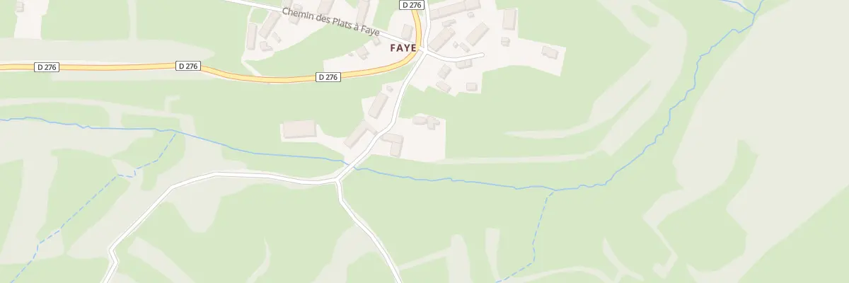 Plan du 2 Faye à Cussy-en-Morvan