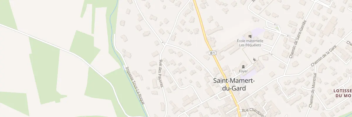 Plan du 168 Che des Pauvres à Saint-Mamert-du-Gard