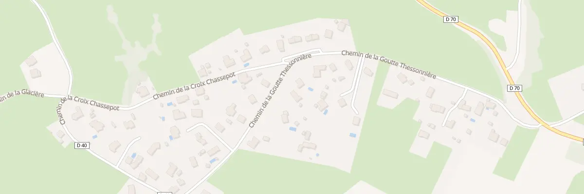 Plan du 646 Chem de la Goutte Thessonniere à Chandon