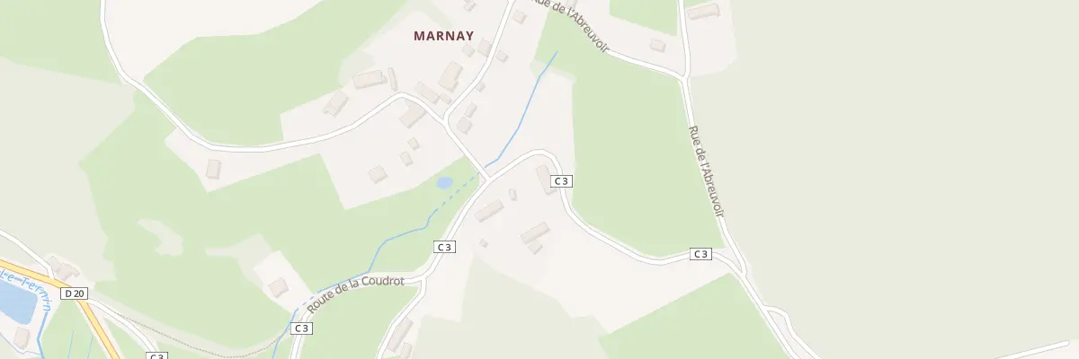 Plan du 6 Rte de la Coudrot à Alligny-en-Morvan