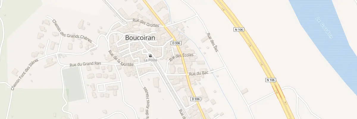 Plan du 8 Rue des Ecoles à Boucoiran-et-Nozières