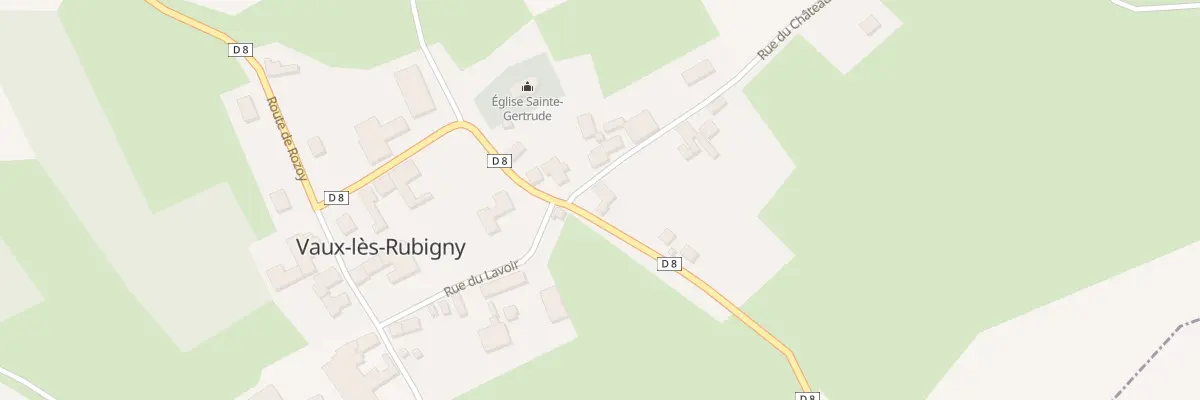 Plan du 2 Rue du Chateau à Vaux-lès-Rubigny