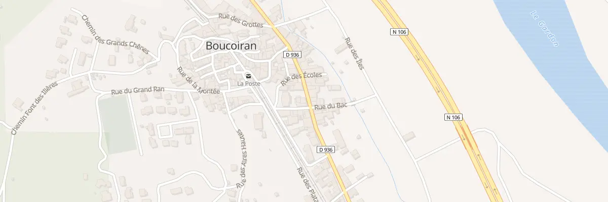 Plan du 4 Rue de la Plaine à Boucoiran-et-Nozières
