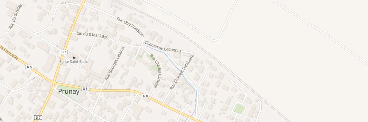 Plan du 7 Rue Chauvet Delabarre à Prunay