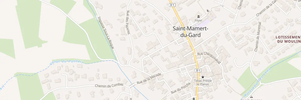 Plan du 8 Rue de la Galinière à Saint-Mamert-du-Gard