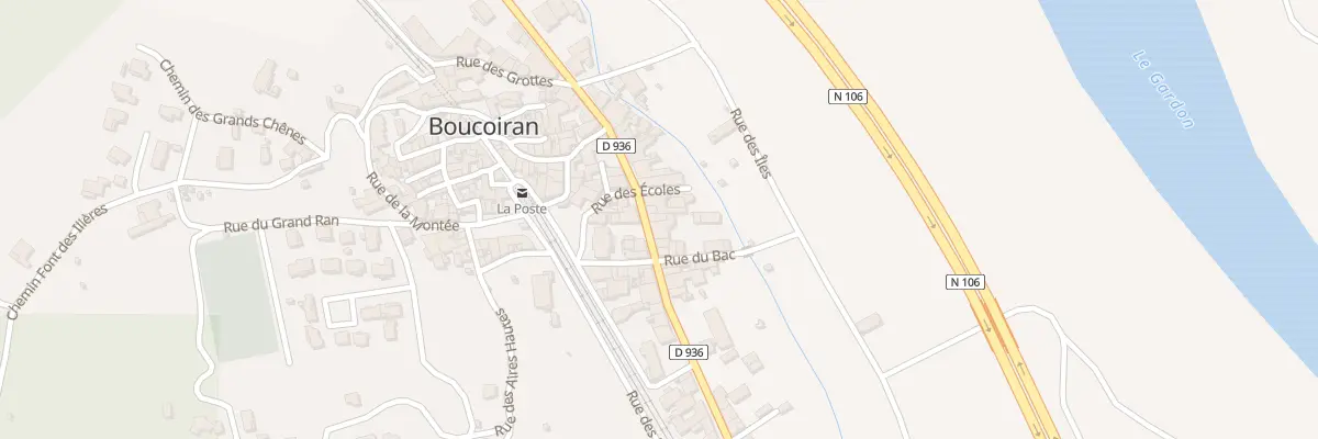 Plan du 7 Rue de la Plaine à Boucoiran-et-Nozières