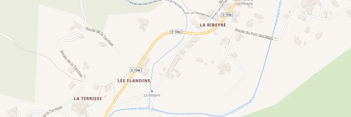 Plan de La Ribeyre aux Assions