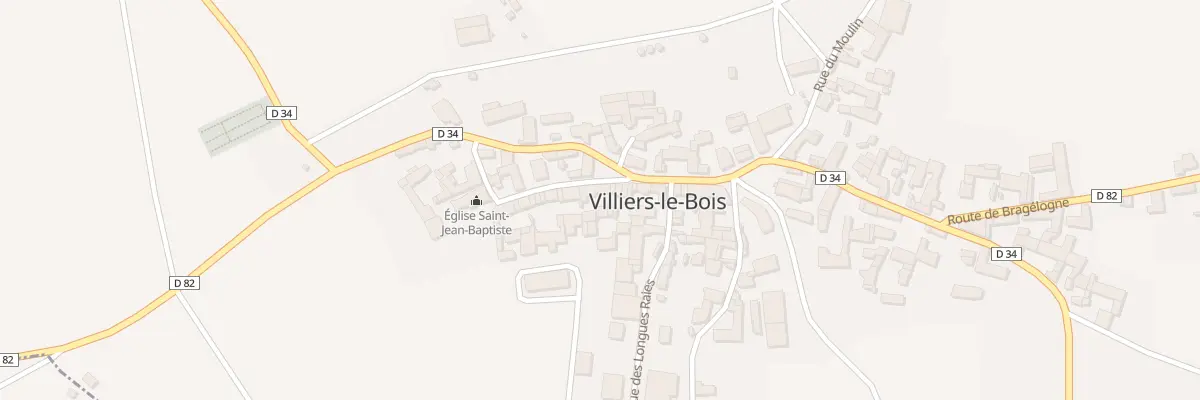 Plan du 1 Rue de l’Eglise à Villiers-le-Bois