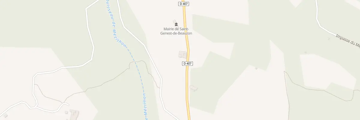 Plan du 5051 Le Travers à Saint-Genest-de-Beauzon