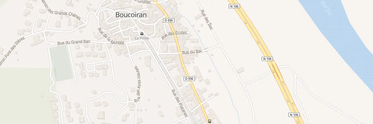 Plan du 21 Rue de la Plaine à Boucoiran-et-Nozières