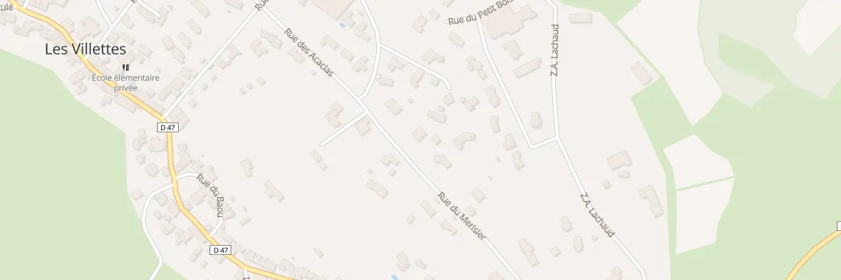 Plan du 14 Rue du Merisier aux Villettes