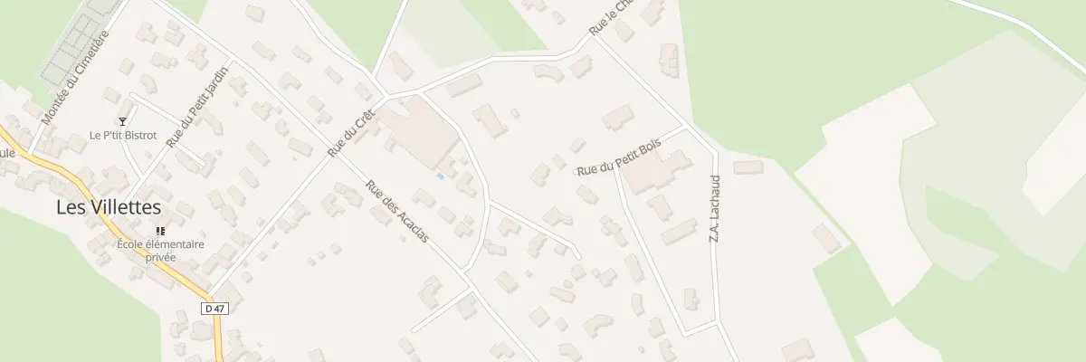 Plan du 7 Rue du Petit Bois aux Villettes
