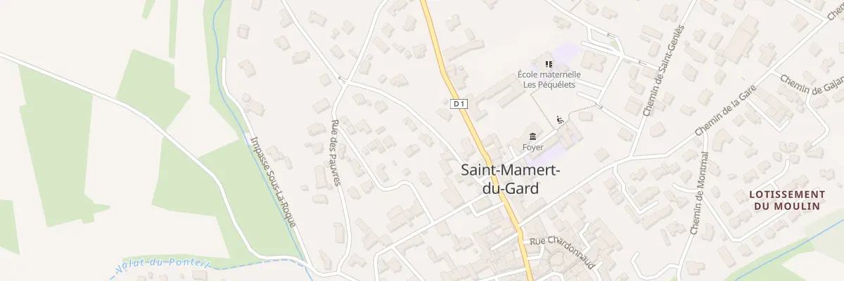 Plan du 89 Che de Robiac à Saint-Mamert-du-Gard