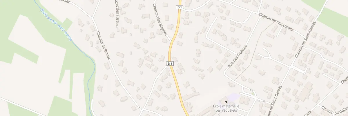 Plan du 256 Rue des Barraques de Fons à Saint-Mamert-du-Gard