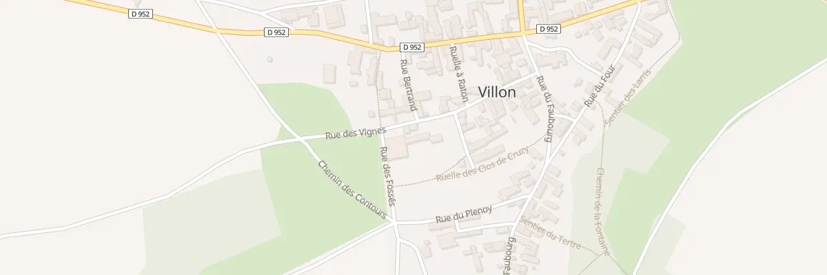 Plan du 19 Rue des Vignes à Villon