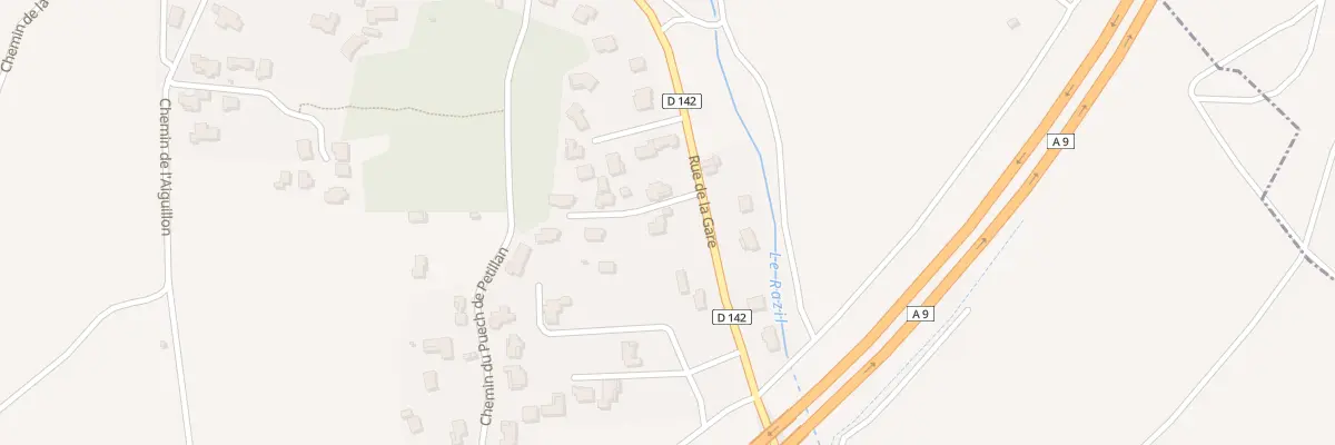 Plan du 1096 Rue de la Gare à Aigues-Vives