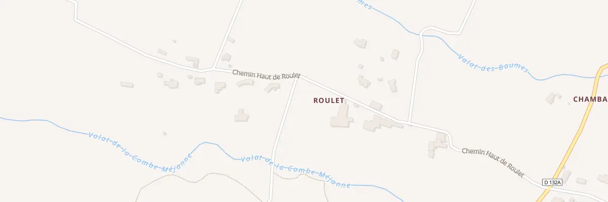 Plan du 279 Che du Roulet Haut aux Mages