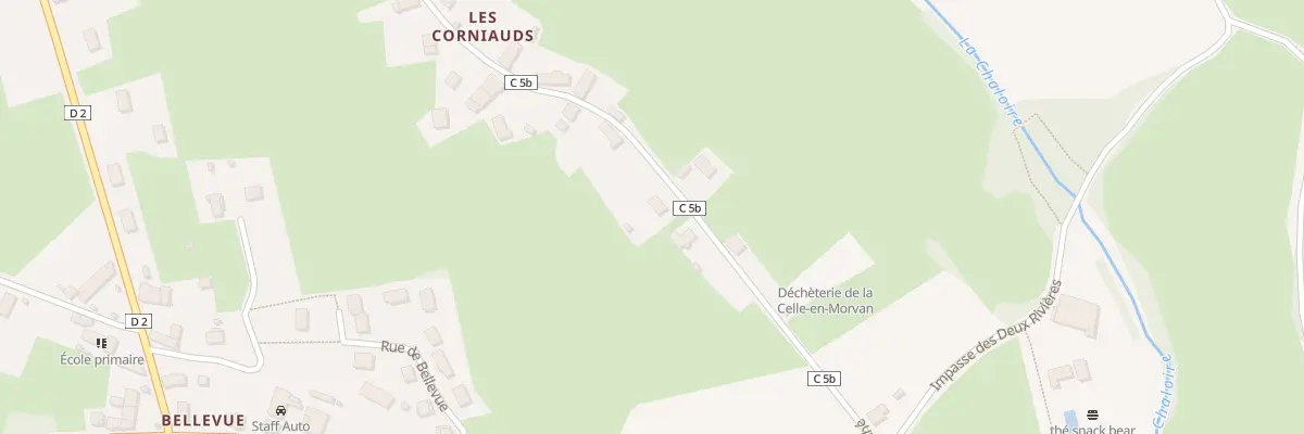 Plan du 5234 Les Corniauds à La Celle-en-Morvan