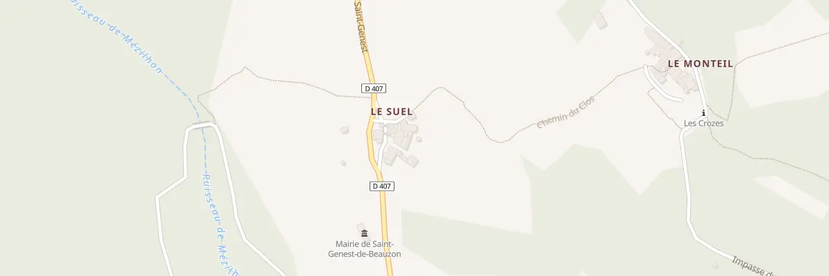 Plan du 5048 Le Suel à Saint-Genest-de-Beauzon