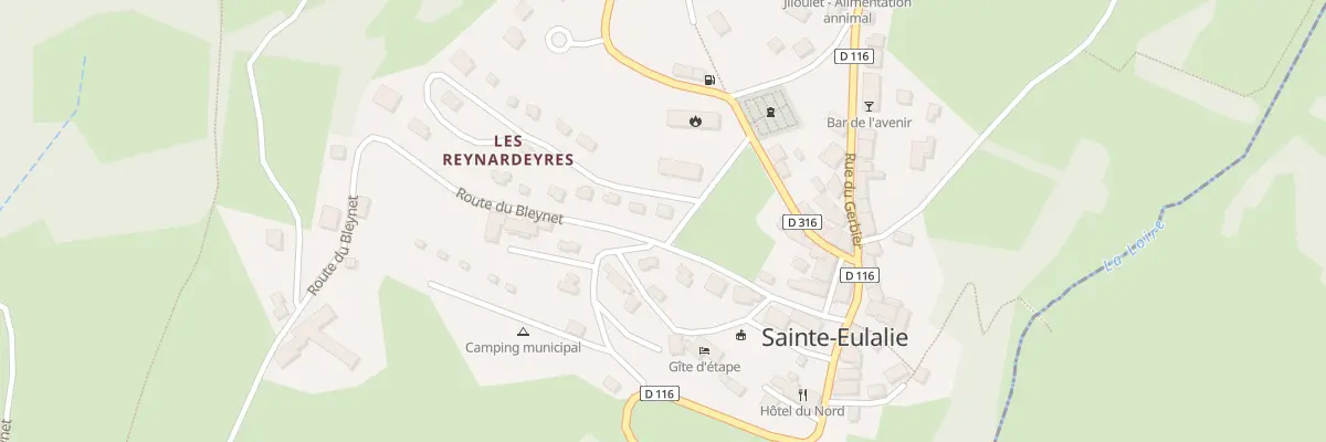 Plan du 5540 Les Reynardeyres à Sainte-Eulalie