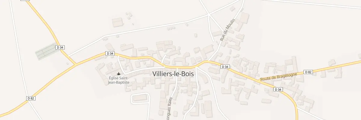 Plan du 17 Rue Grande Rue à Villiers-le-Bois