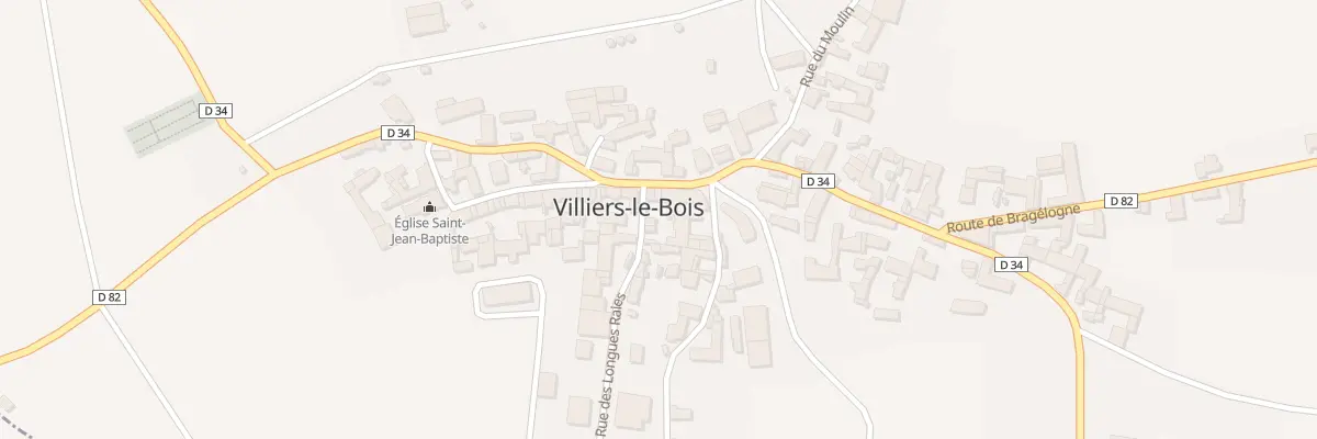 Plan du 12 Rue Grande Rue à Villiers-le-Bois