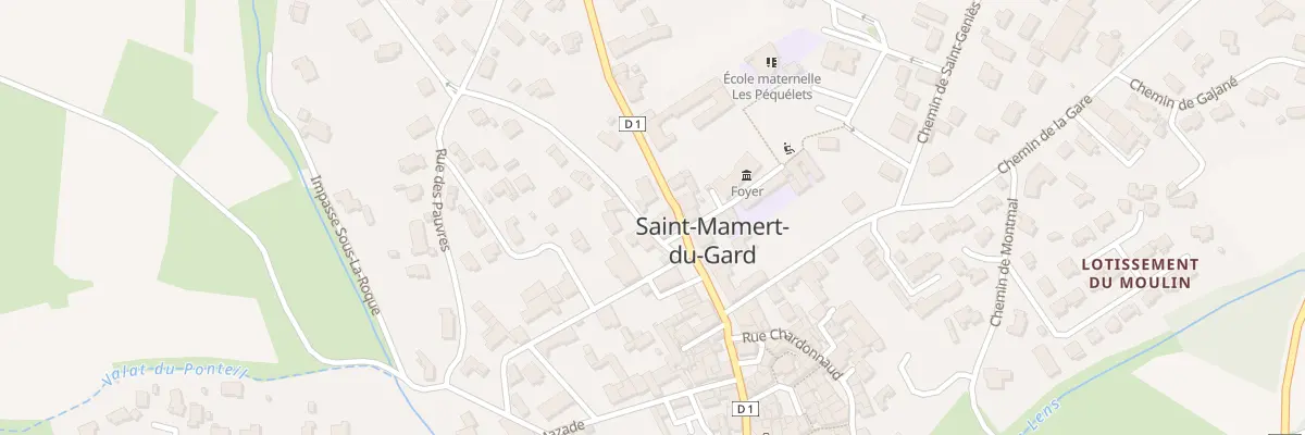 Plan du 3 Pl de la Mairie à Saint-Mamert-du-Gard