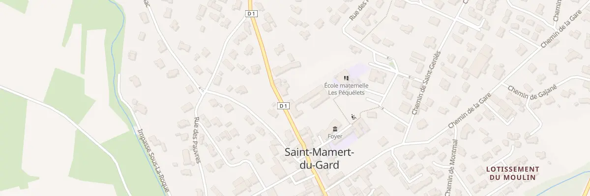 Plan du 98 Rue des Barraques de Fons à Saint-Mamert-du-Gard