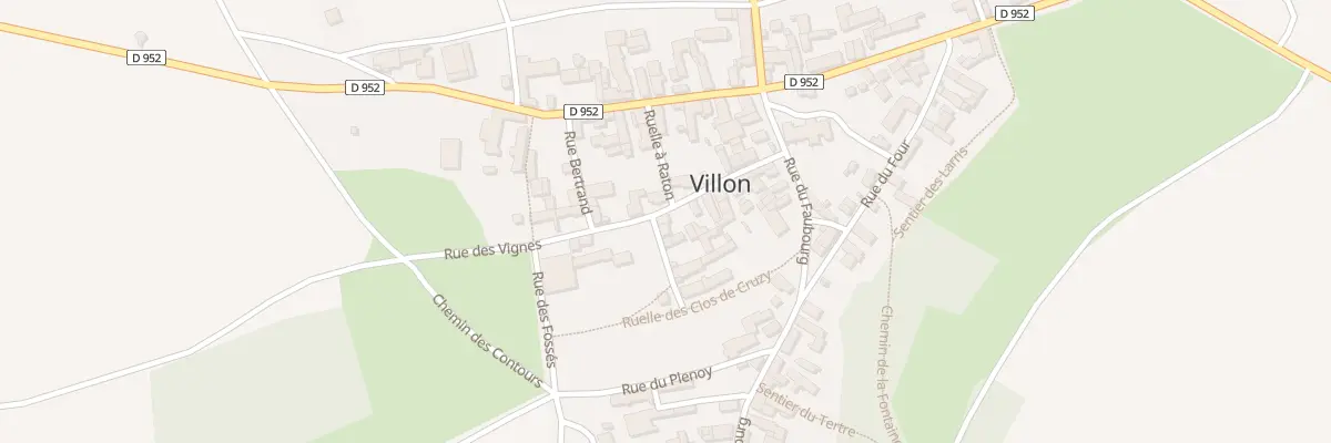 Plan du 15 Rue des Vignes à Villon