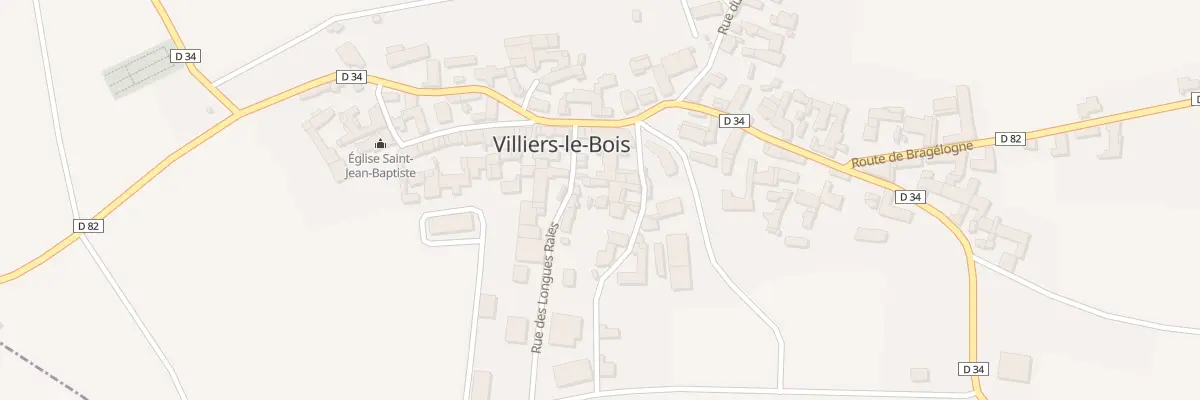 Plan du 3 Rue des Longues Raies à Villiers-le-Bois
