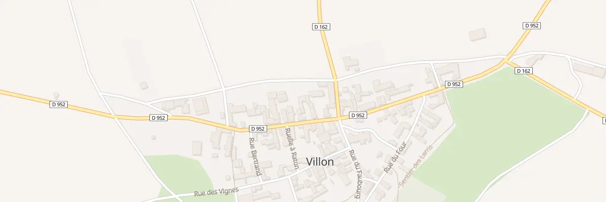 Plan du 6 Rue Haute à Villon