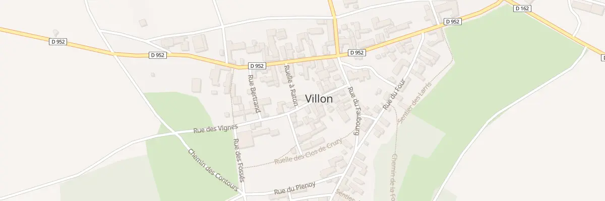 Plan du 6 Rue des Vignes à Villon