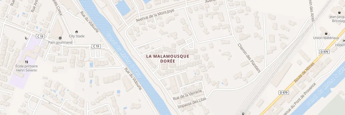 Plan du 9369 Rue du Vistre à Aigues-Mortes