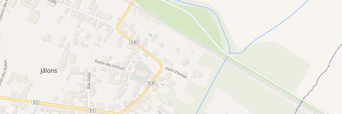 Plan du 2 Rue de la Gare à Jâlons