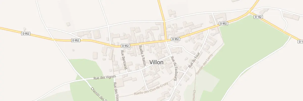 Plan du 3 Rue Haute à Villon