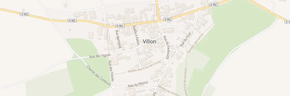 Plan du 11 Rue des Vignes à Villon