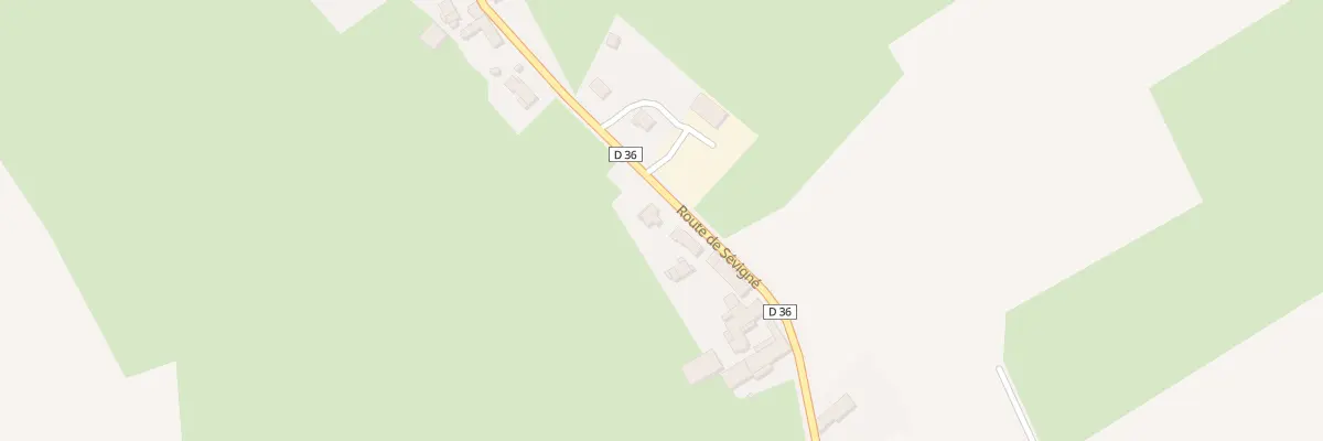 Plan du 54 Rte de Sévigné à Époisses