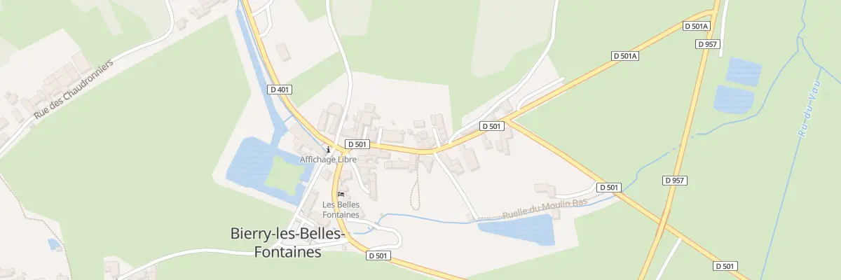 Plan du 11 Rte de Montbard à Bierry-les-Belles-Fontaines