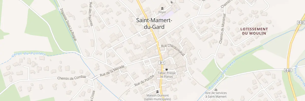 Plan du 1T Imp du Maquisard à Saint-Mamert-du-Gard