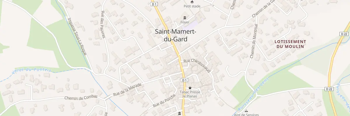 Plan du 8 Rte de Nimes à Saint-Mamert-du-Gard