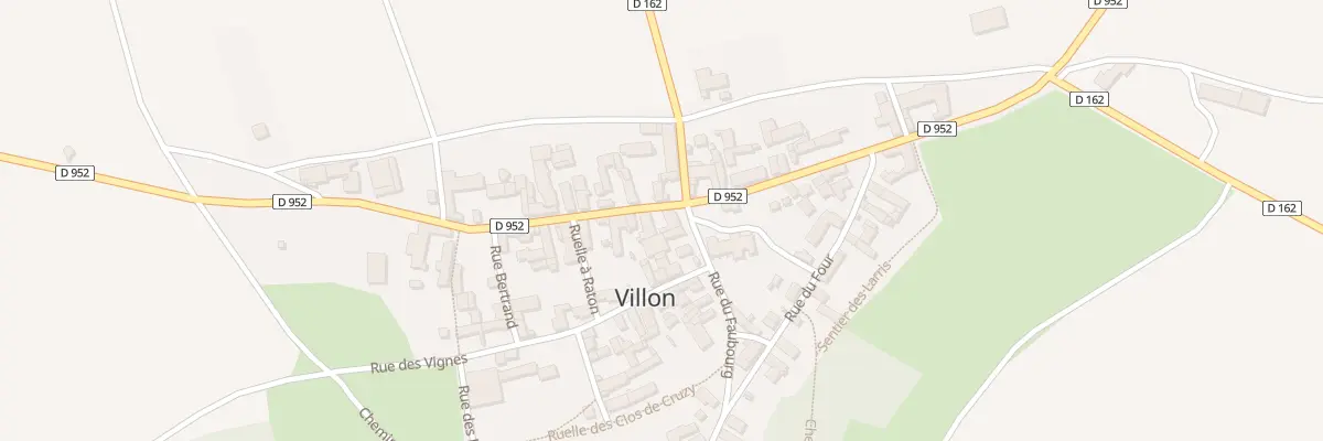Plan du 2 Rue du Faubourg à Villon
