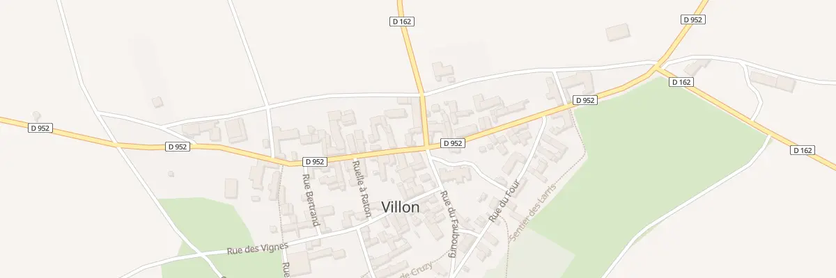 Plan du 2 Rue Haute à Villon
