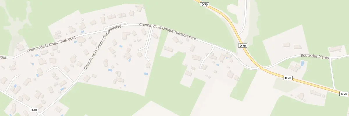 Plan du 5484 La Goutte Thessonniere à Chandon