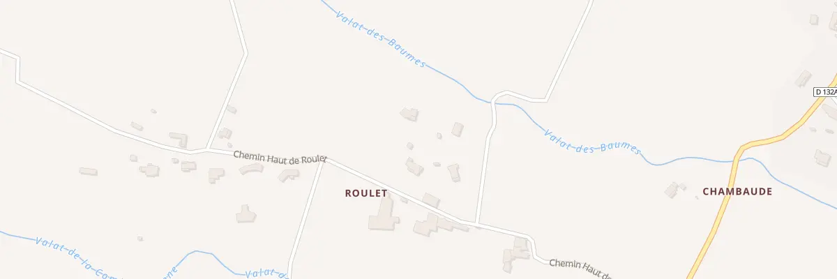 Plan du 246 Che du Roulet Haut aux Mages
