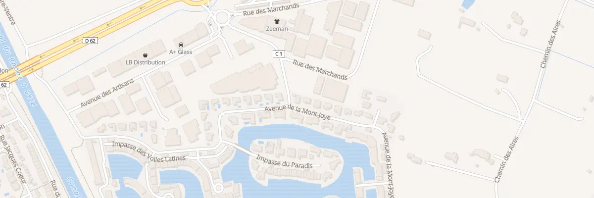 Plan du 807 Av de la Mont-joye à Aigues-Mortes