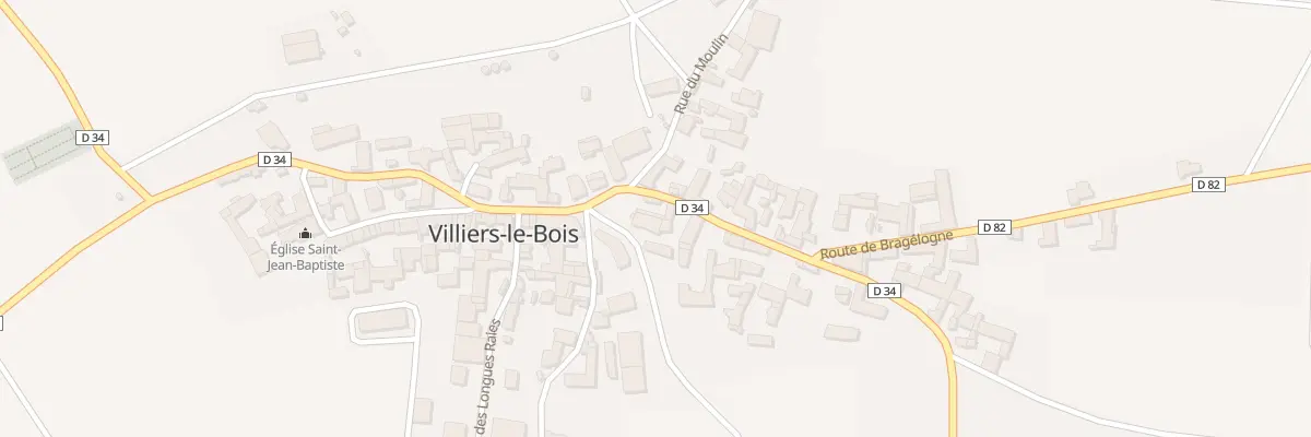 Plan du 14 Rue Grande Rue à Villiers-le-Bois