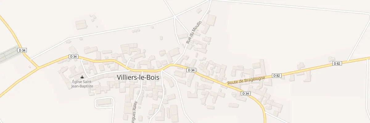 Plan du 23 Rue Grande Rue à Villiers-le-Bois