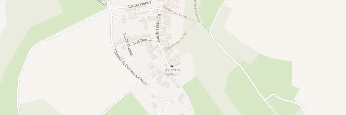 Plan du 75 Les Laris à Villon