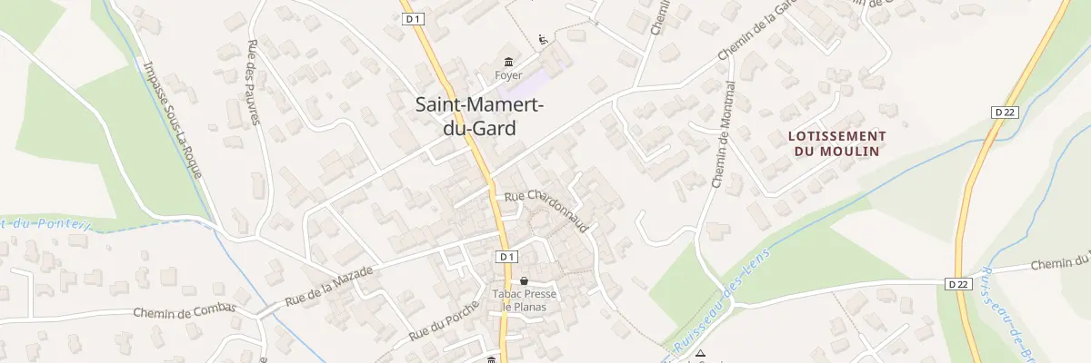 Plan du 1B Rue Chardonnaud à Saint-Mamert-du-Gard