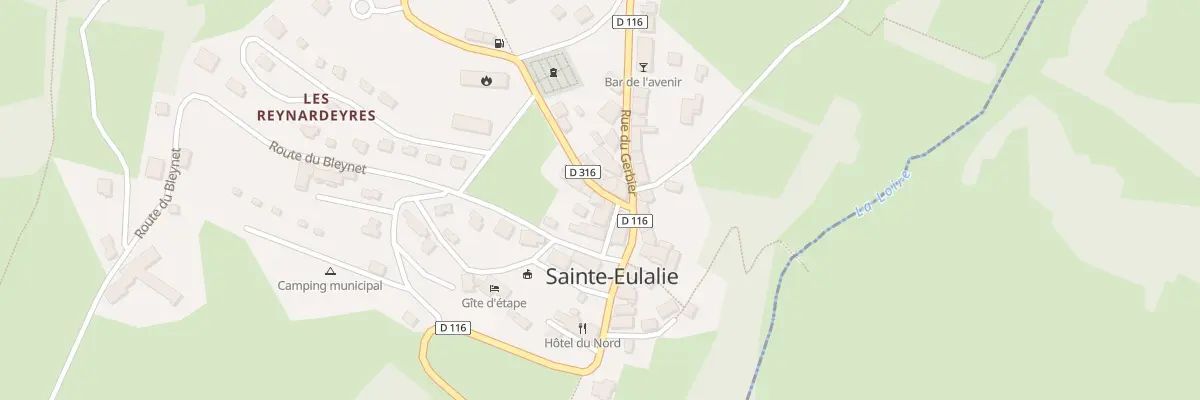 Plan du 5088 Le Village à Sainte-Eulalie